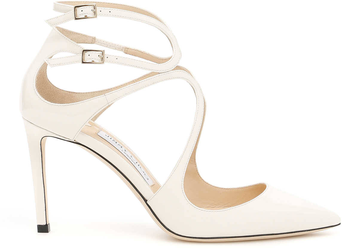 Pantof Jimmy Choo Lancer 85 Patent Pumps CHALK