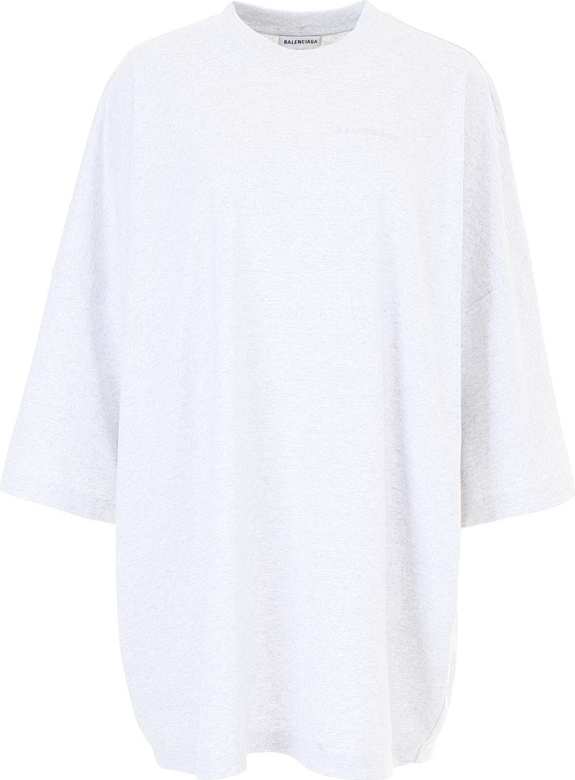 Balenciaga Oversized Idea T-Shirt PALE HEATHER GREY