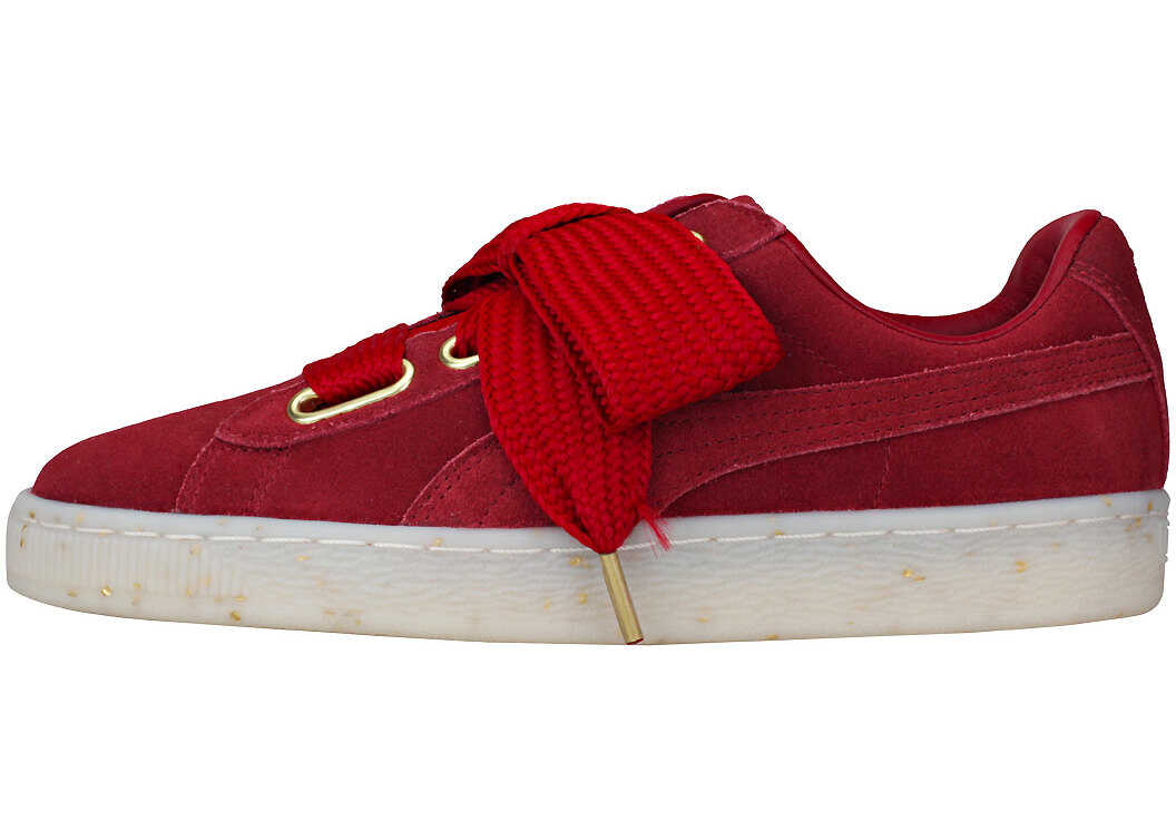 Tenis PUMA Suede Heart Celebrate Trainers In Red Red