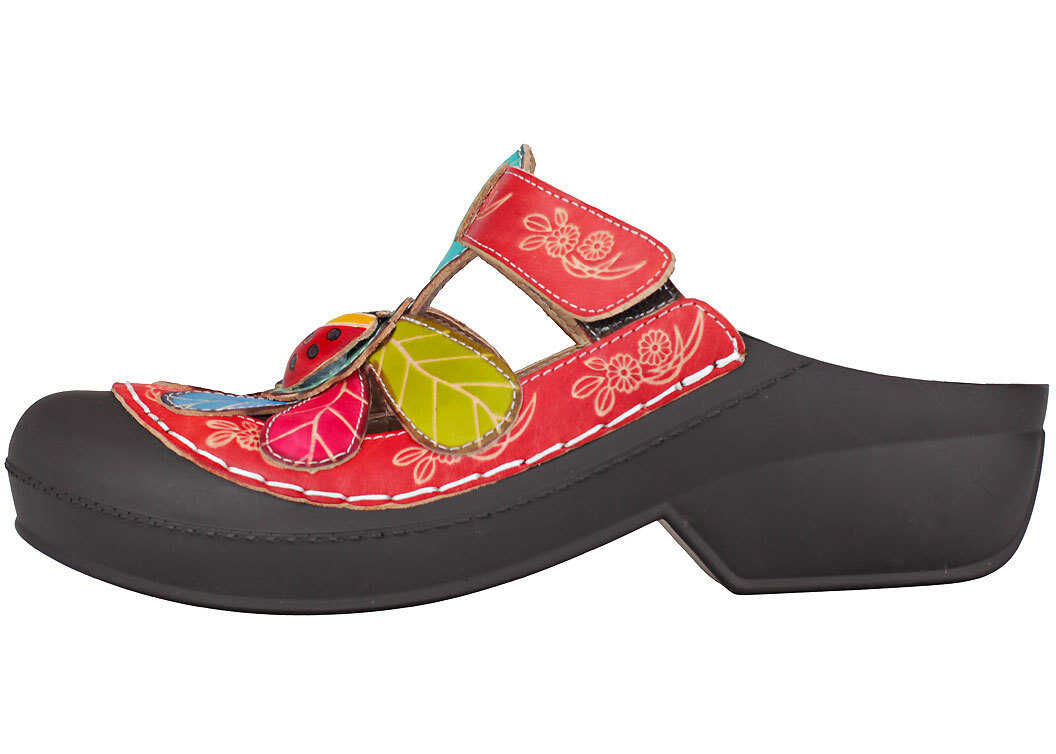 Sandala Laura Vita Dragon 02 Sandals In Red Multicolour Red