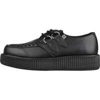 Pantofi T.u.k Tukskin Viva Low Creeper Unisex Shoes In Black Barbati