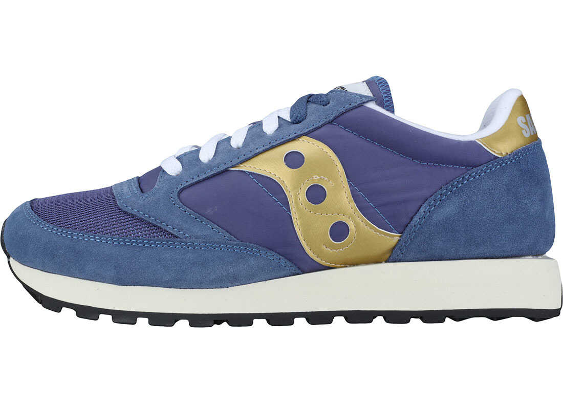 Tenis Saucony Jazz Original Vintage Trainers In Navy Gold Blue