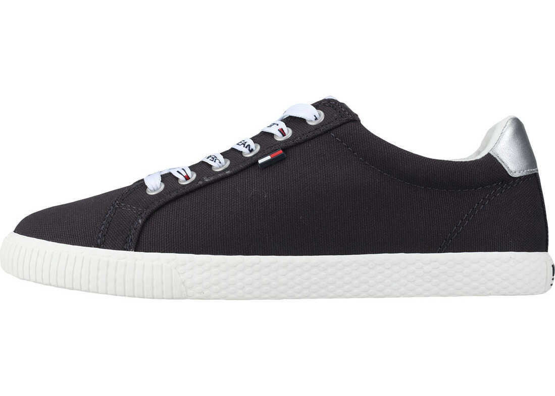 Tommy Jeans Casual Sneaker Trainers In Midnight Navy Navy