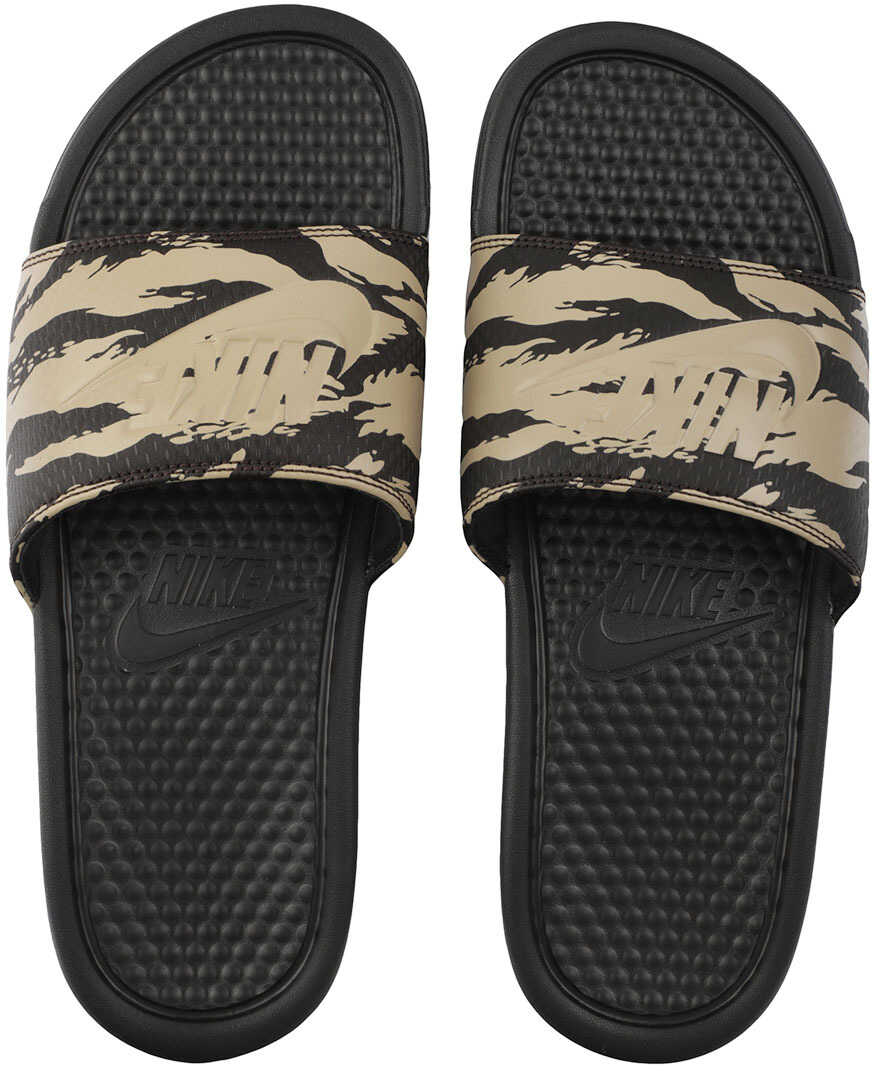 Slap Nike Benassi Jdi Slide In Khaki Black Green