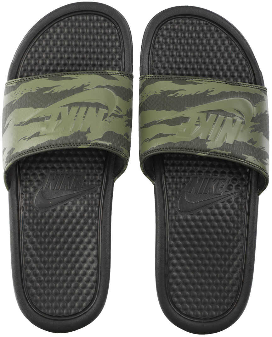 Slap Nike Benassi Jdi Slide In Camouflage Green