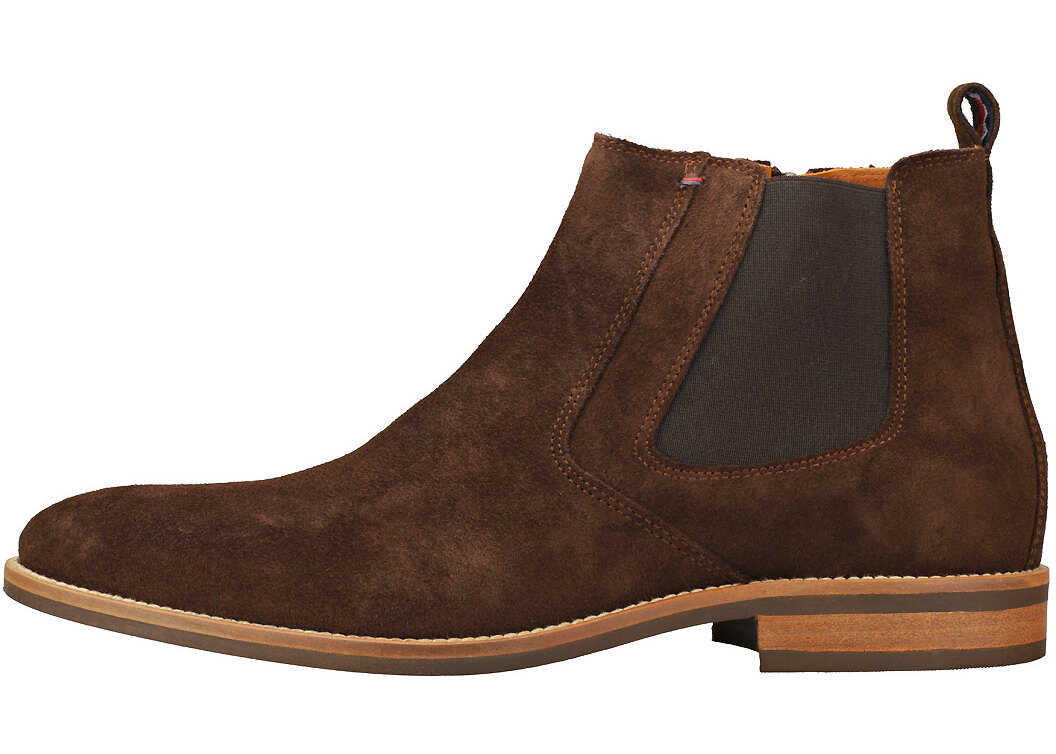 Gheata Tommy Hilfiger Daytona 4B Essential Chelsea Boots In Coffee Bean Brown