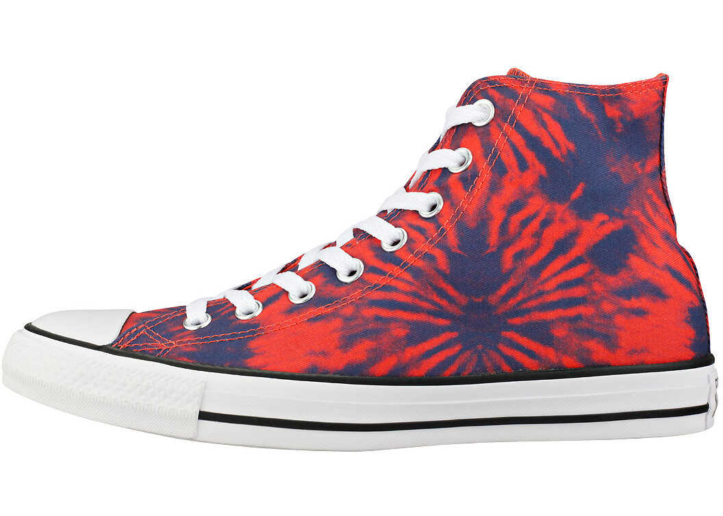 Tenis Converse Chuck Taylor All Star Hi Trainers In Coral Navy Red