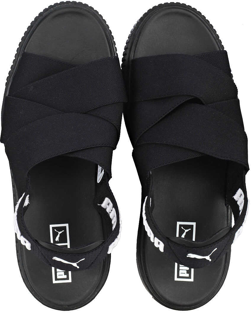 Sandala PUMA Platform Sandal Sandals In Black White Black