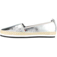Espadrile Sporty Metallic Slip On Espadrilles In Silver Femei