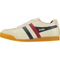 Sneakers Gola Harrier Trainers In Ecru Burgundy Navy