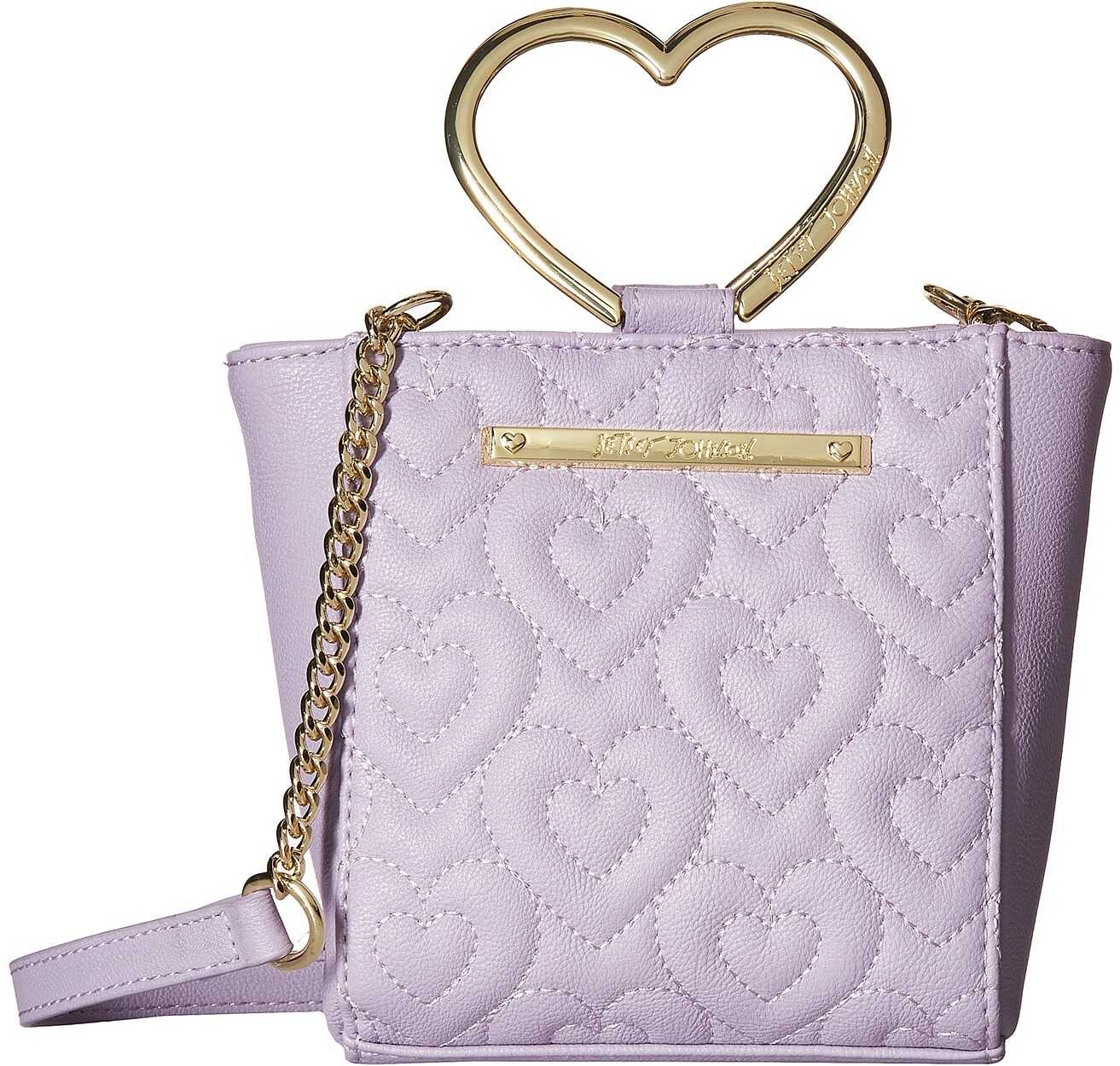 Geanta femei Betsey Johnson Heart Handle Crossbody Lavendar