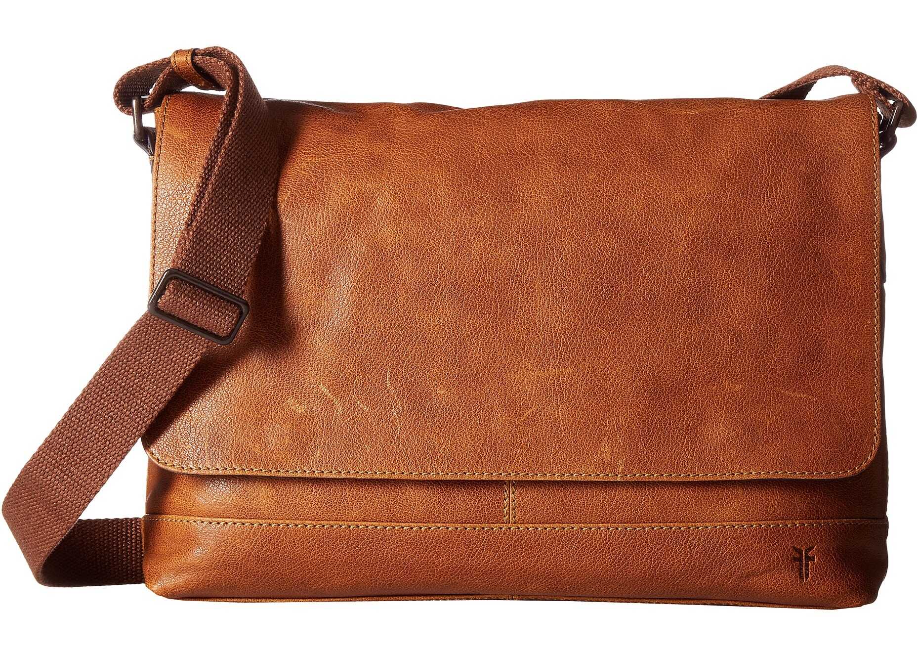 Geanta barbati Frye Owen Messenger Tan
