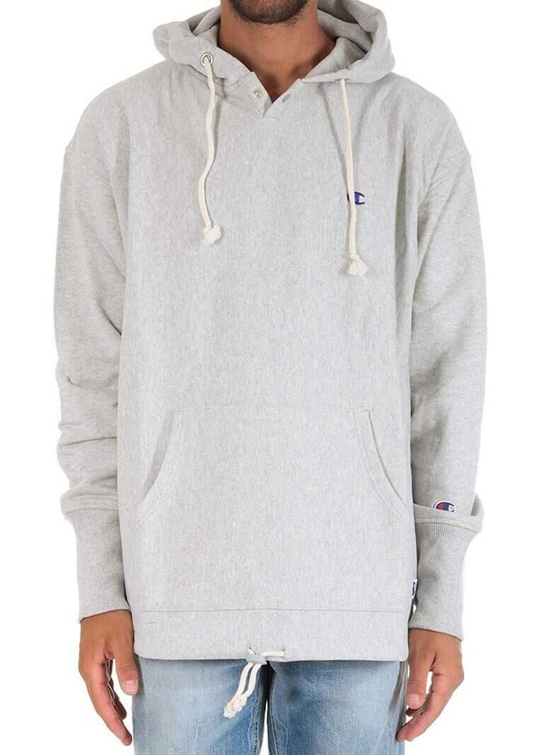 Bluza Champion Gray Hoodie With Nsew Print Gray