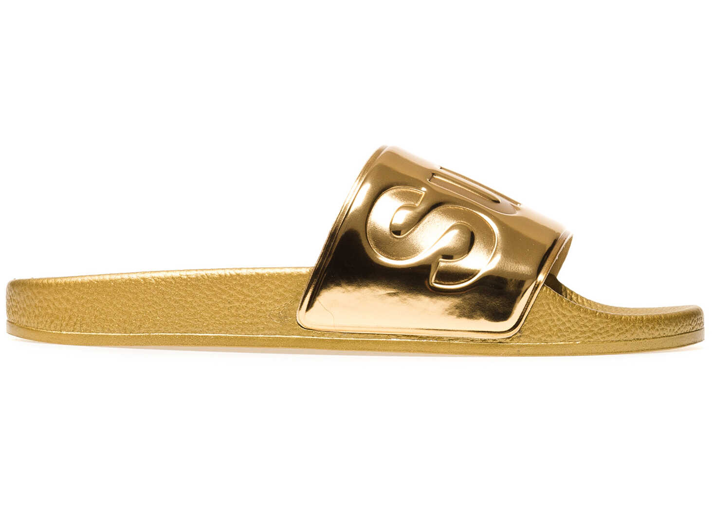 Slap Superga 1908 Pumetu Women's Gold Slides Yellow Gold