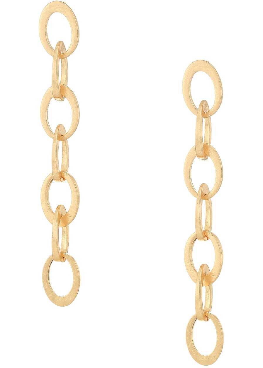 Cercel Steve Madden Rolo Dangle Post Earrings Gold