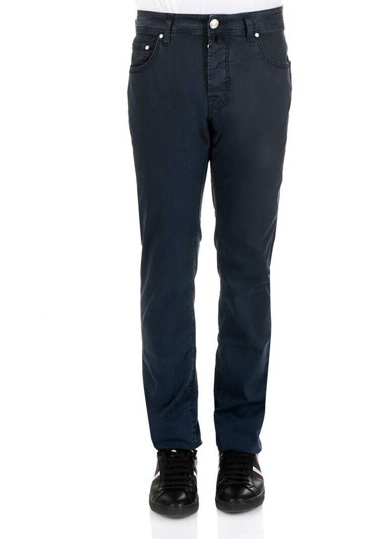 Blug Jacob Cohen Dark Blue 5 Pockets Jeans Blue