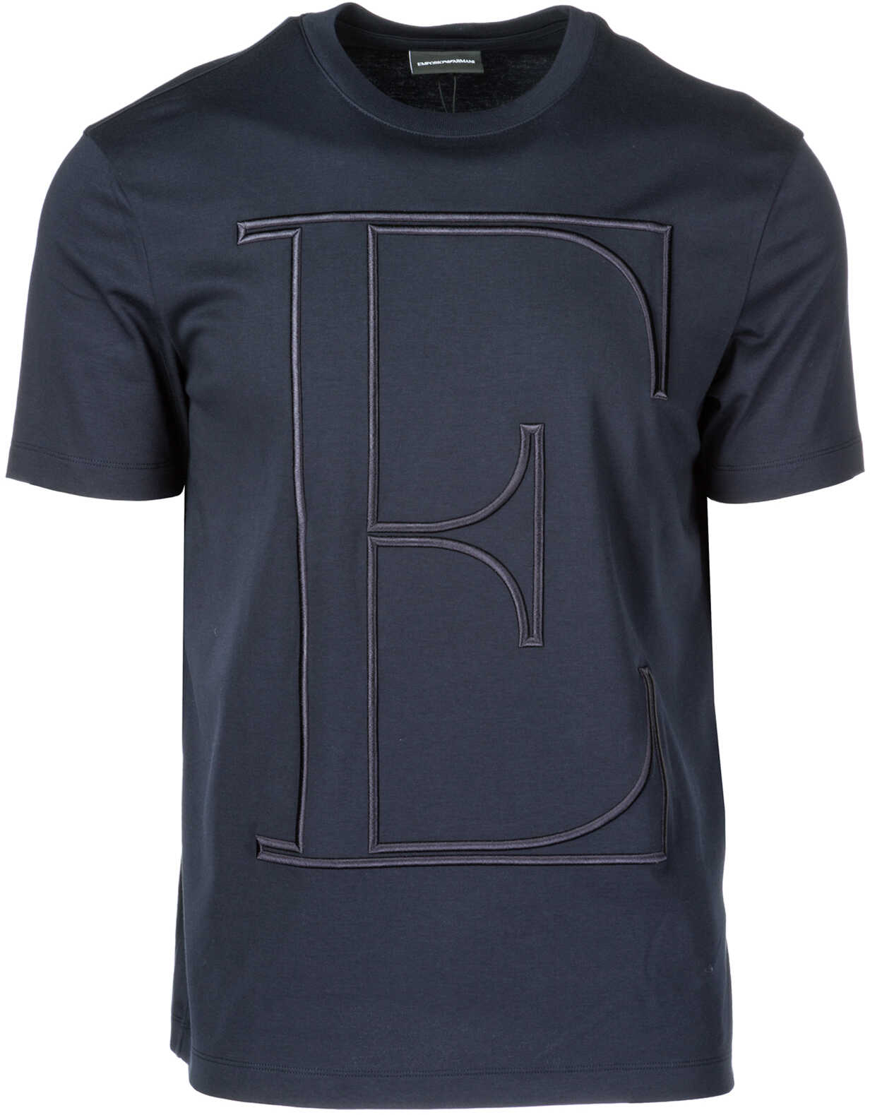 Tricou Emporio Armani Neckline Jumper Blue