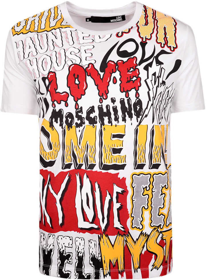 Tricou LOVE Moschino T-shirt Biały