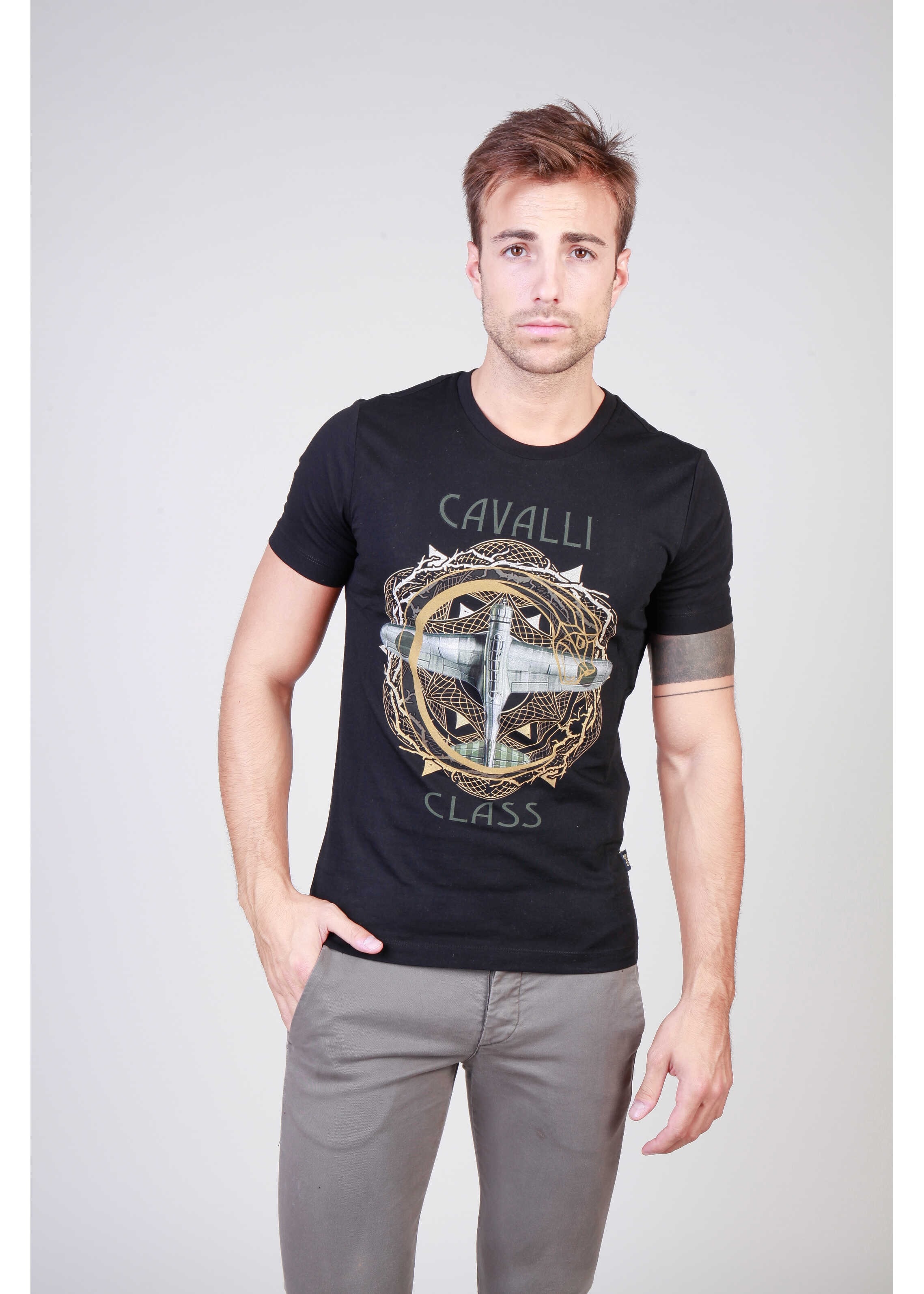 Tricou Cavalli CLASS B3Jqb70836598_0114_8* Black