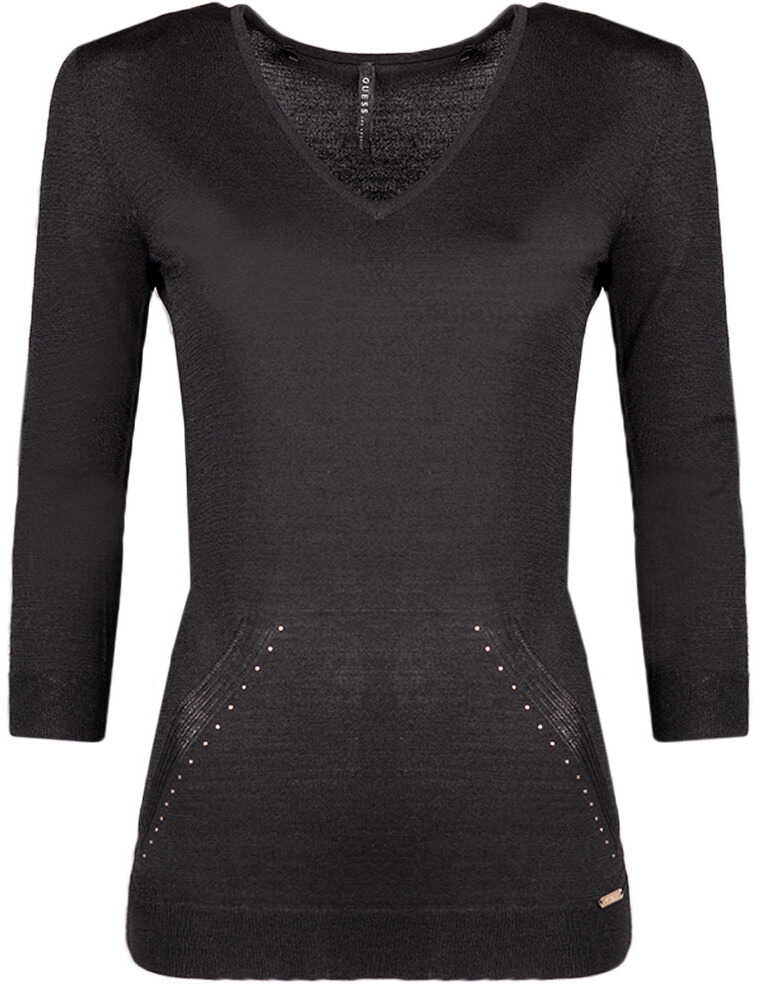 Pulover GUESS Sweter Czarny