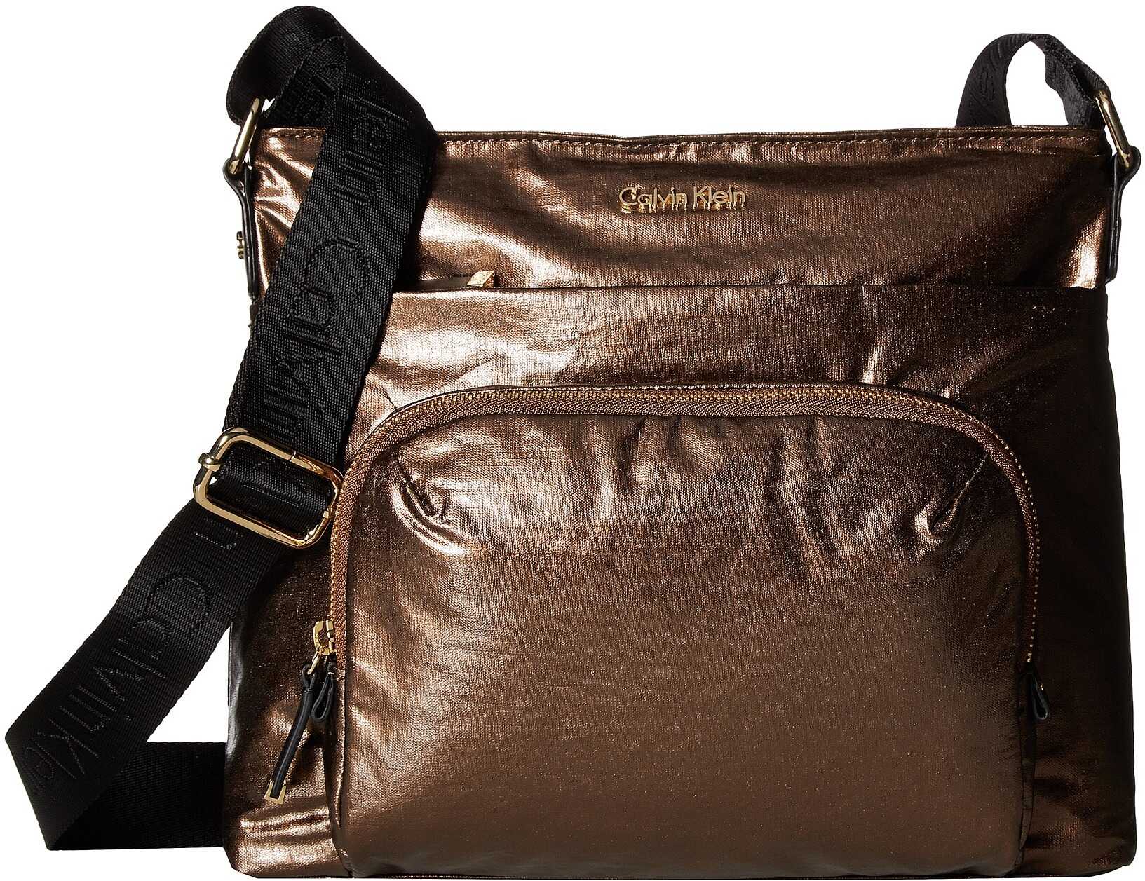 Geanta femei Calvin Klein Belfast Front Pocket Crossbody Copper