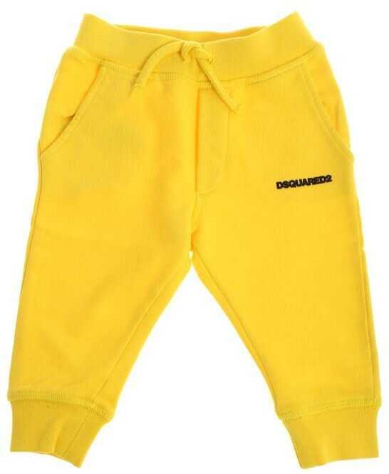 Pantalon DSQUARED2 Yellow Cotton Trousers* Yellow