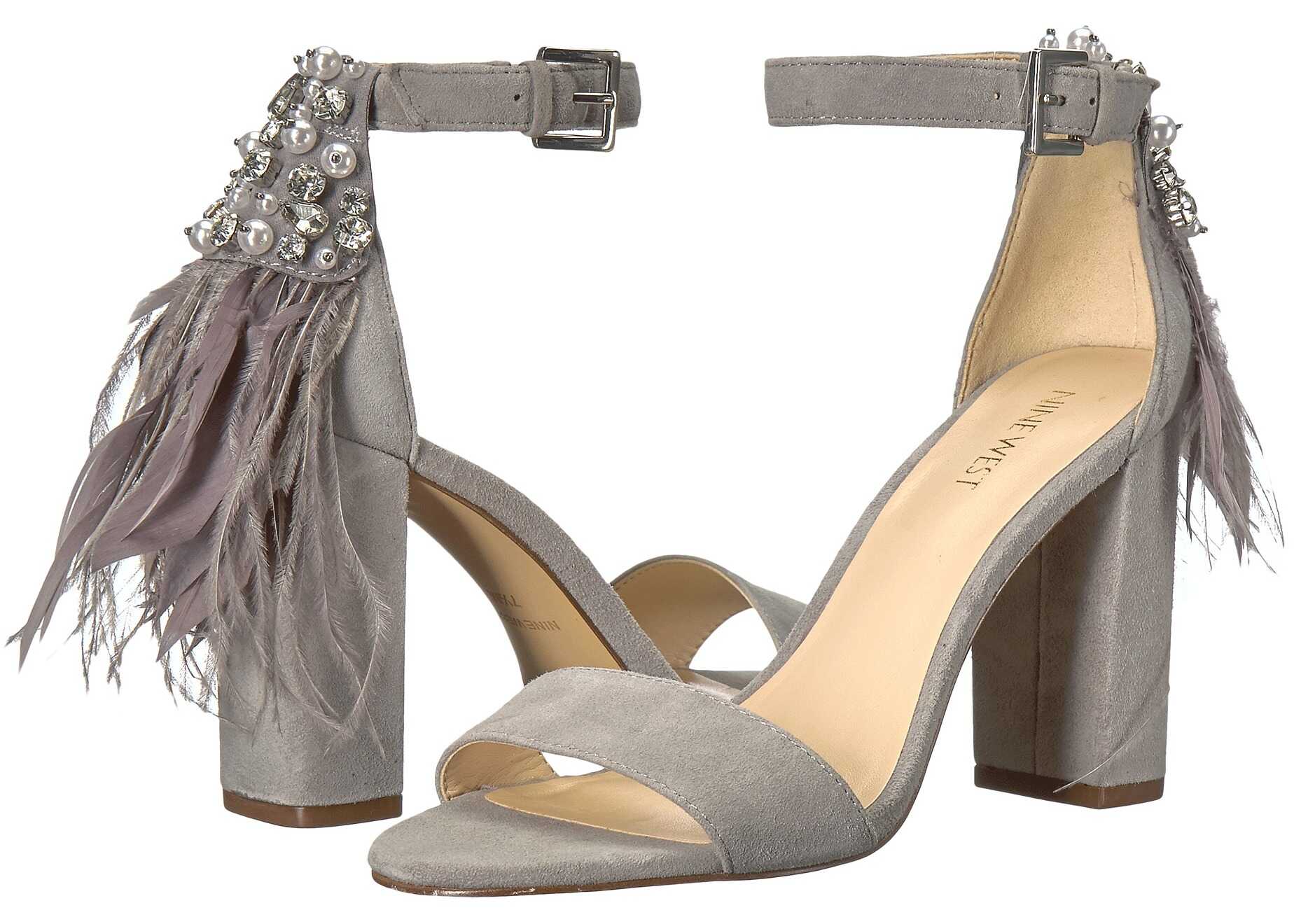 Sandala Nine West Aaronita Grey Suede