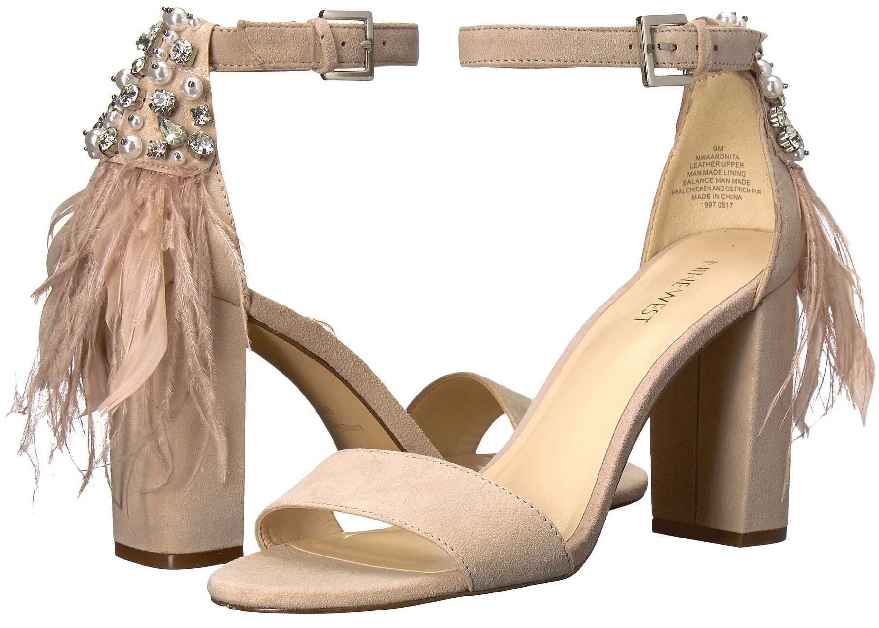 Sandala Nine West Aaronita Natural Suede
