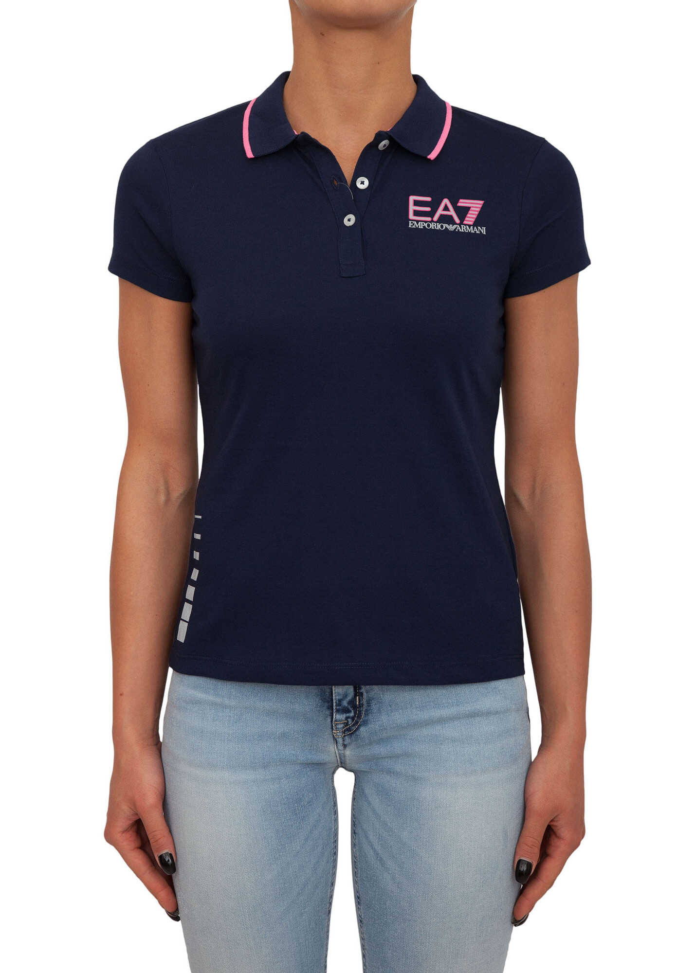Tricou EA7 Polo Shirt* BLUE