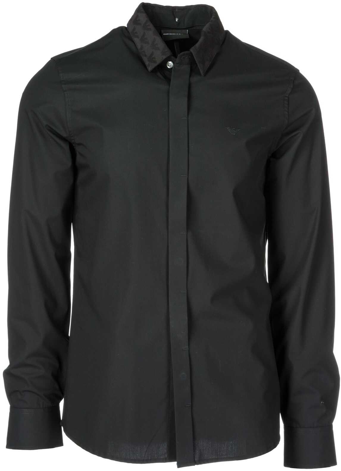Camasa Emporio Armani Slim Fit Black