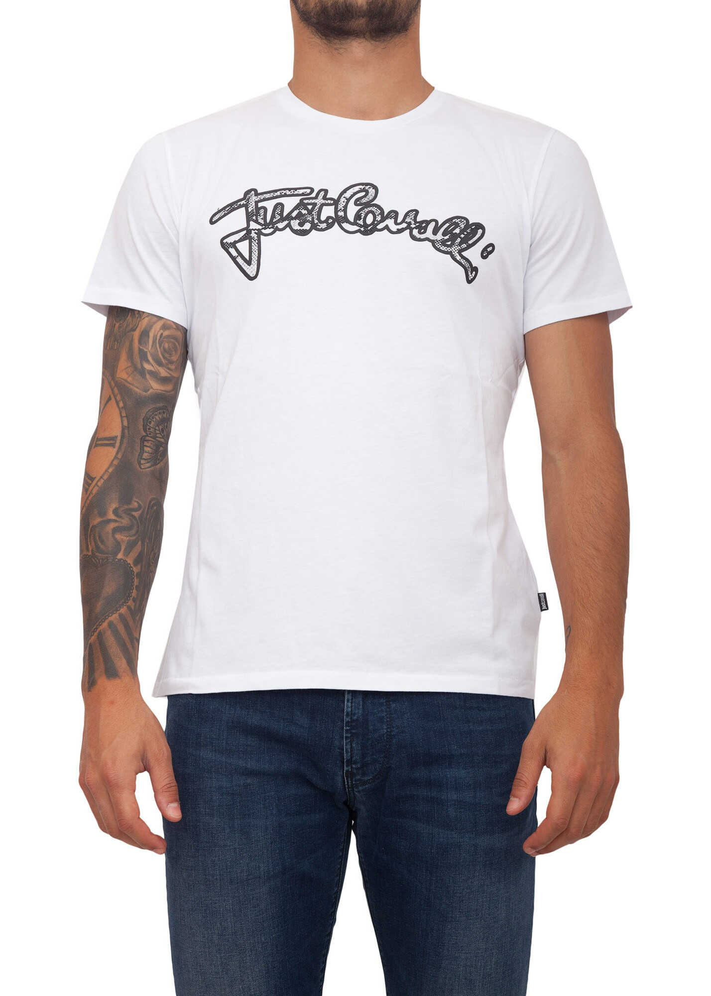 Tricou Just Cavalli 6679F284 WHITE
