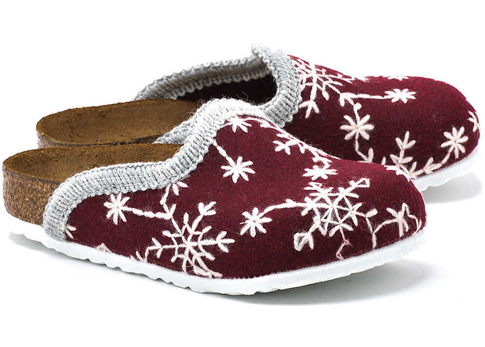 Birkenstock Amsterdam Kinder Bordowy