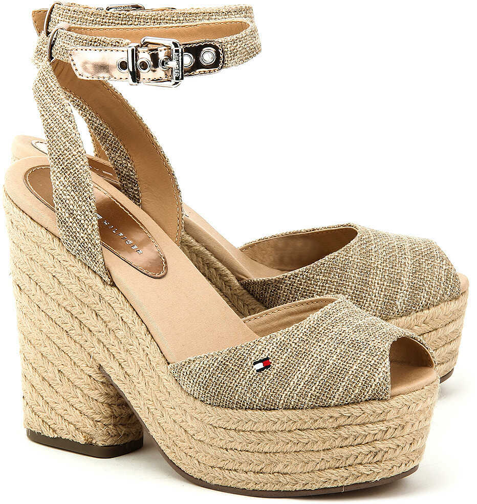 Sandala Tommy Hilfiger Elissa 1D Złoty