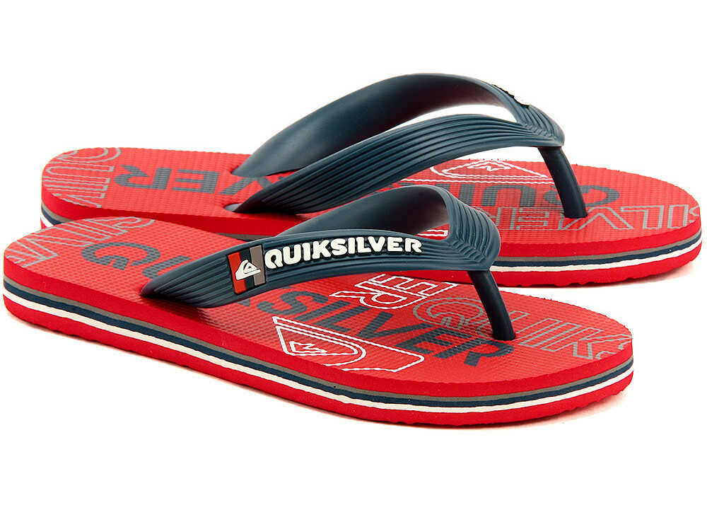 Slap Quiksilver Molokai Nitro Youth Czerwony