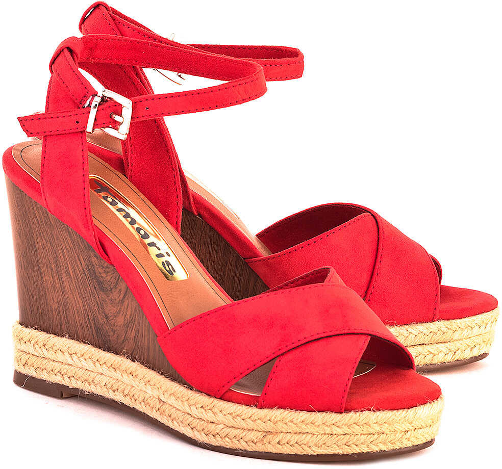 Sandala Tamaris DE26A7E5 Czerwony