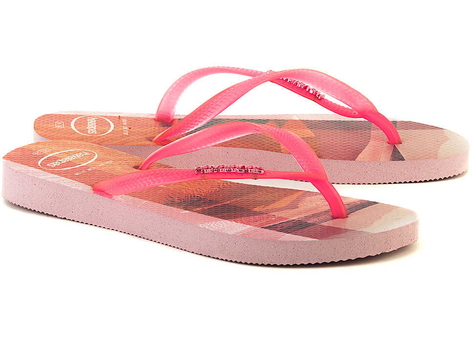 Slap Havaianas Slim Paisage Cf Różowy