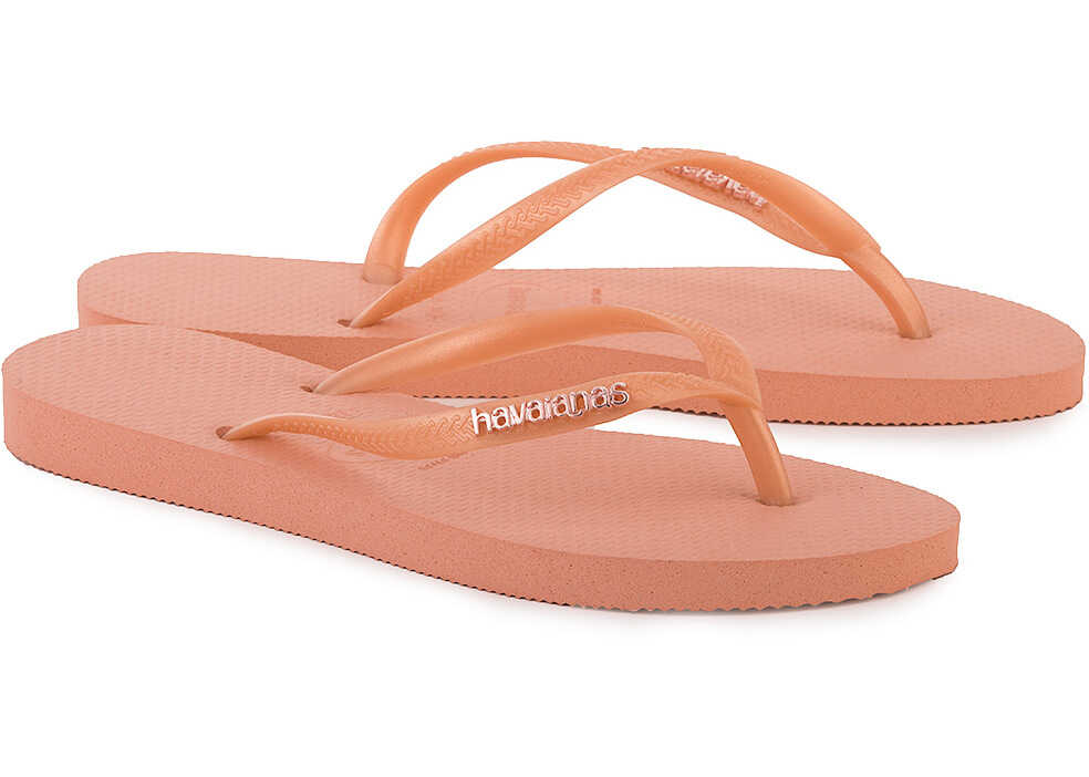 Slap Havaianas Slim Logo Różowy