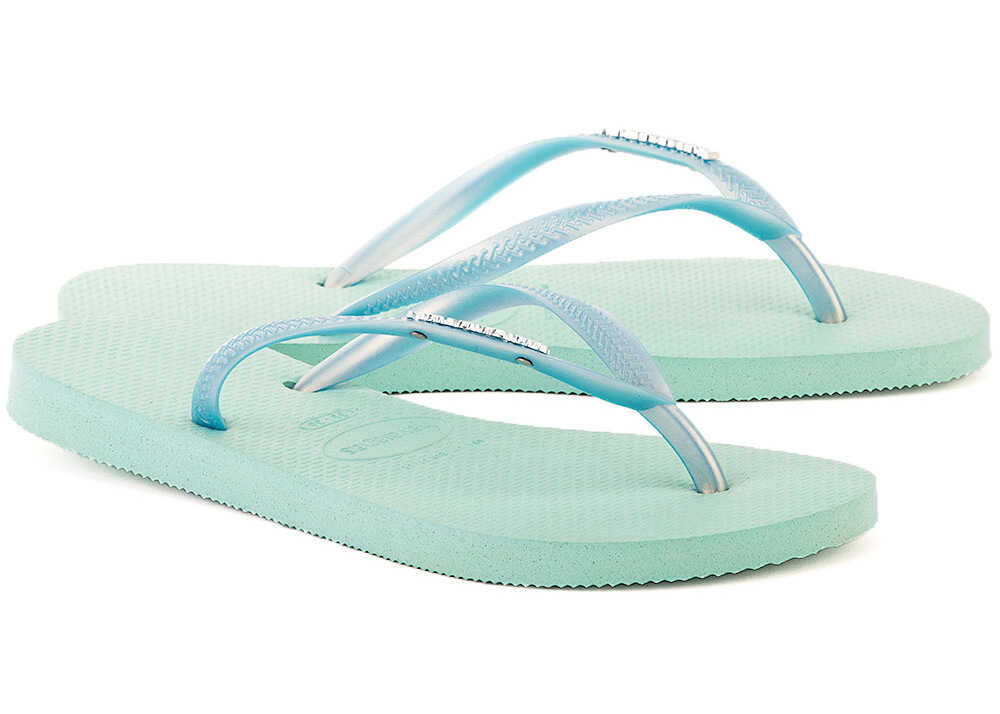 Slap Havaianas Slim Logo Met Zielony