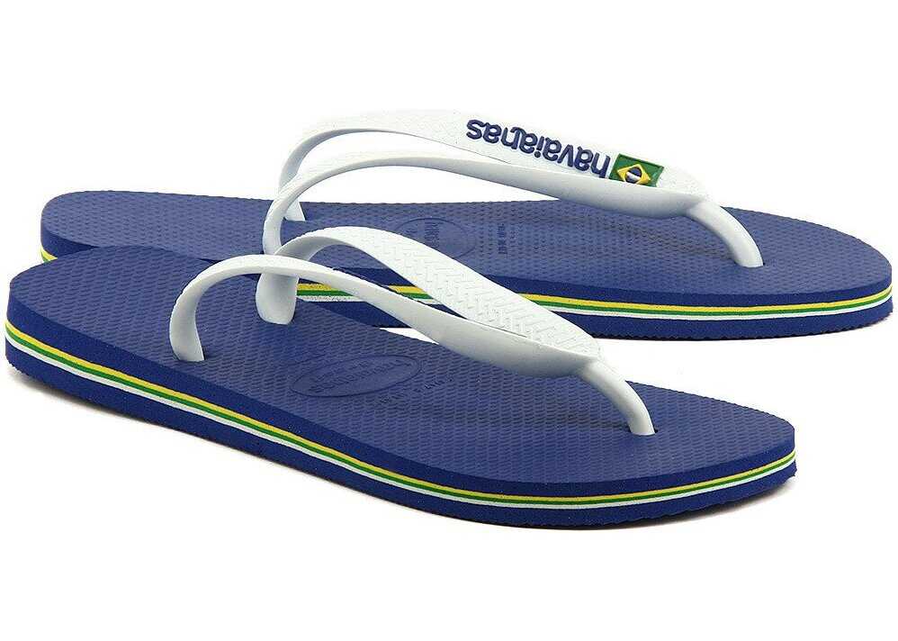 Havaianas Brasil Logo Niebieski