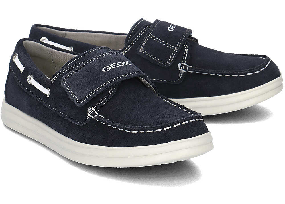 Mocasin Geox Junior Anthor Granatowy