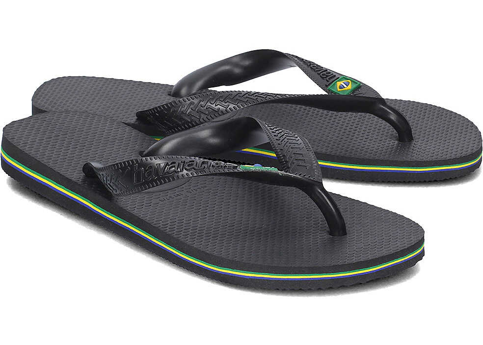 Slap Havaianas Brasil Czarny