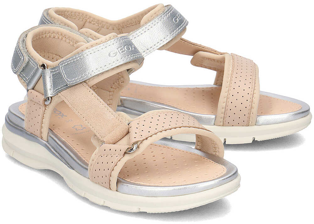 Sandala Geox Junior Sand. Sukie Beżowy