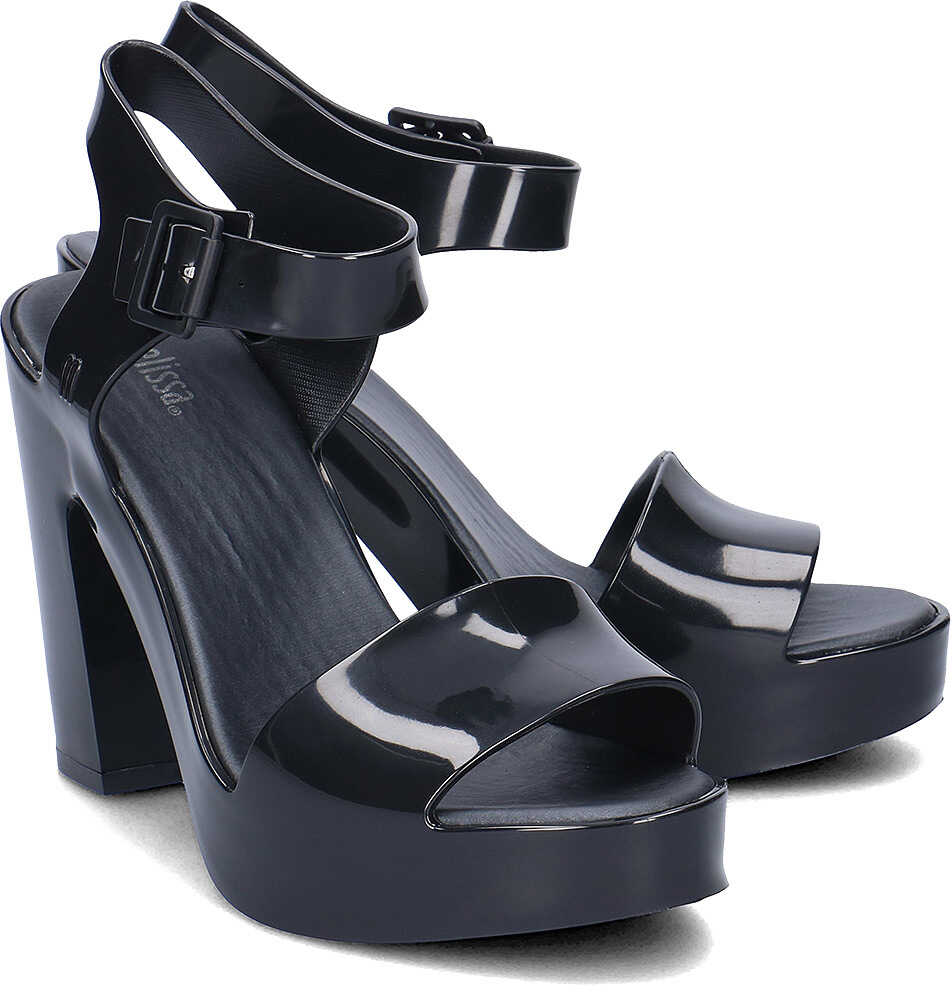 Sandala MELISSA Mar Heel Czarny