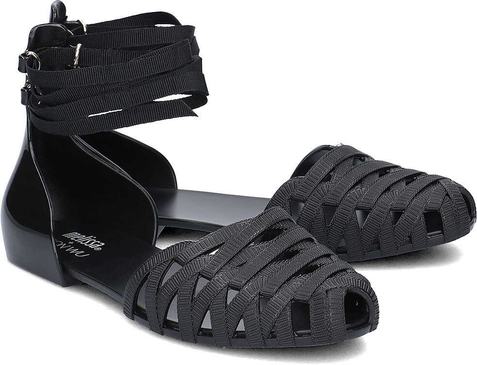 Sandala MELISSA Jean Sandal + Jason Wu Czarny