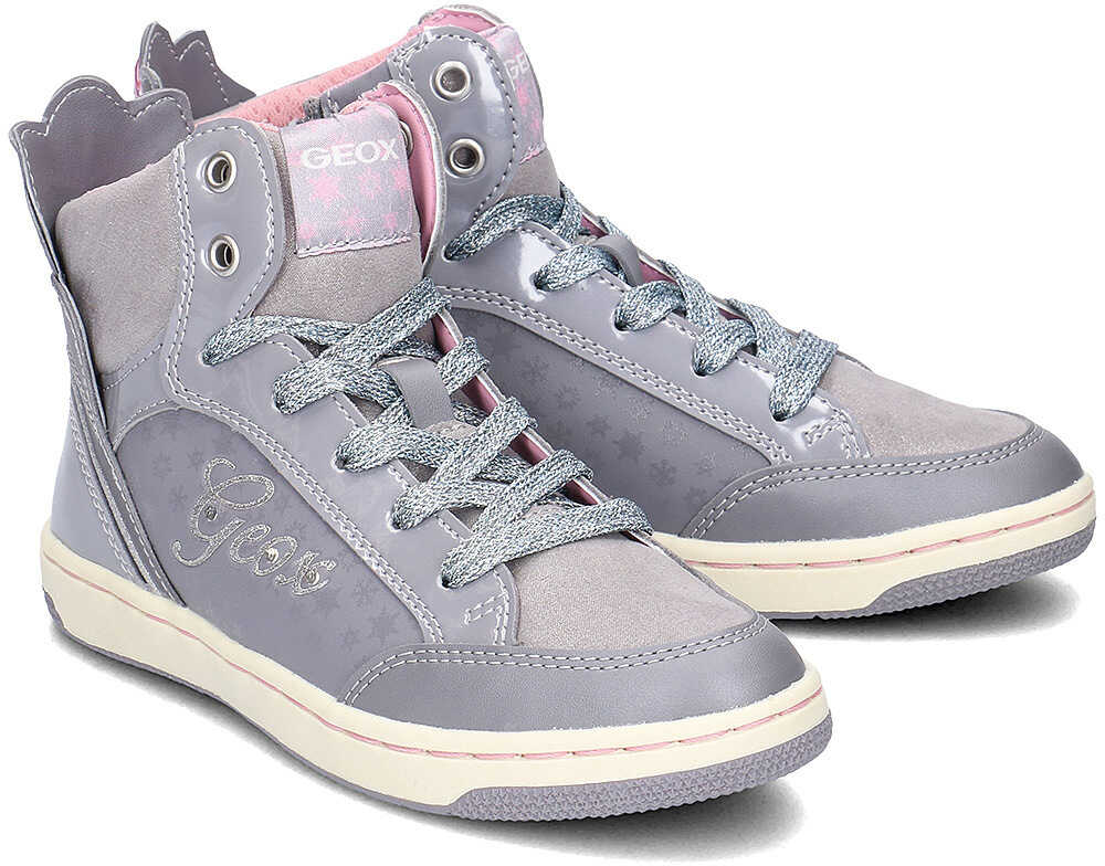 Gheata Geox Junior Creamy Szary