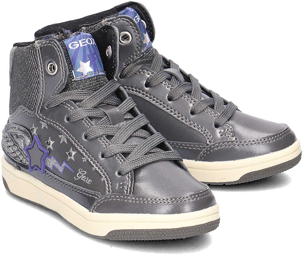Gheata Geox Junior Creamy Szary