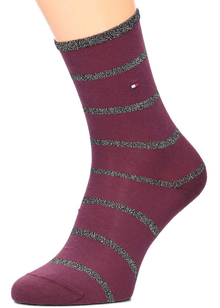 Soseta Tommy Hilfiger 2-Pack Fioletowy
