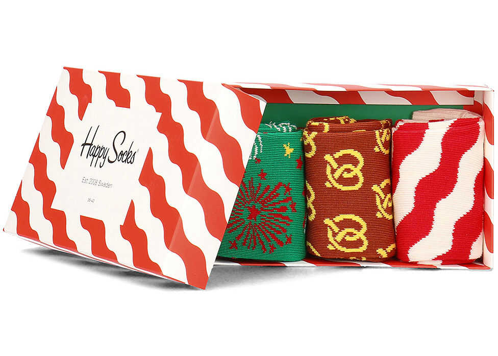 Soseta Happy Socks 3-Pack Wielokolorowy