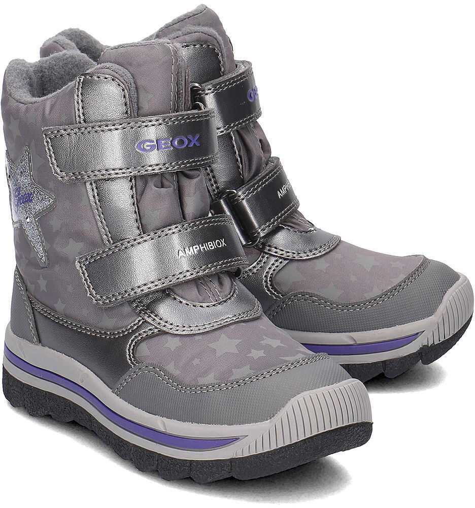 Gheata Geox Junior Overland Szary