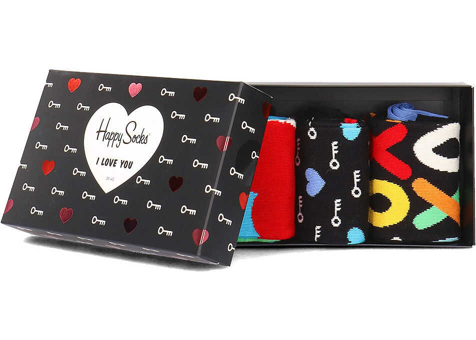 Soseta Happy Socks 3-Pack Wielokolorowy
